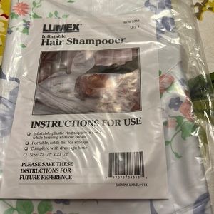 lumex inflatable hair shampooer NWT